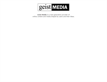Tablet Screenshot of geistmedia.com